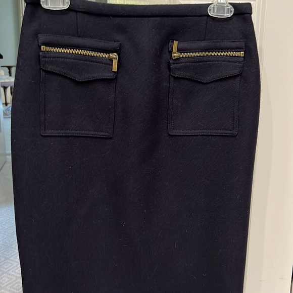 J crew wool lined pencil skirt size 0
